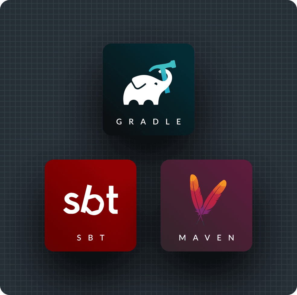 Illustration of supported build systems